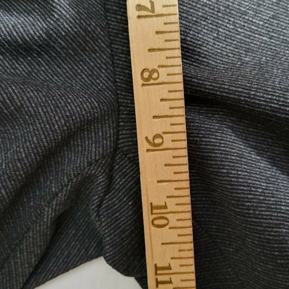 Theory Pintuck Pant Knit Twill Dark Charcoal Trousers Pleated 29X28 New Size 2 - Picture 15 of 16